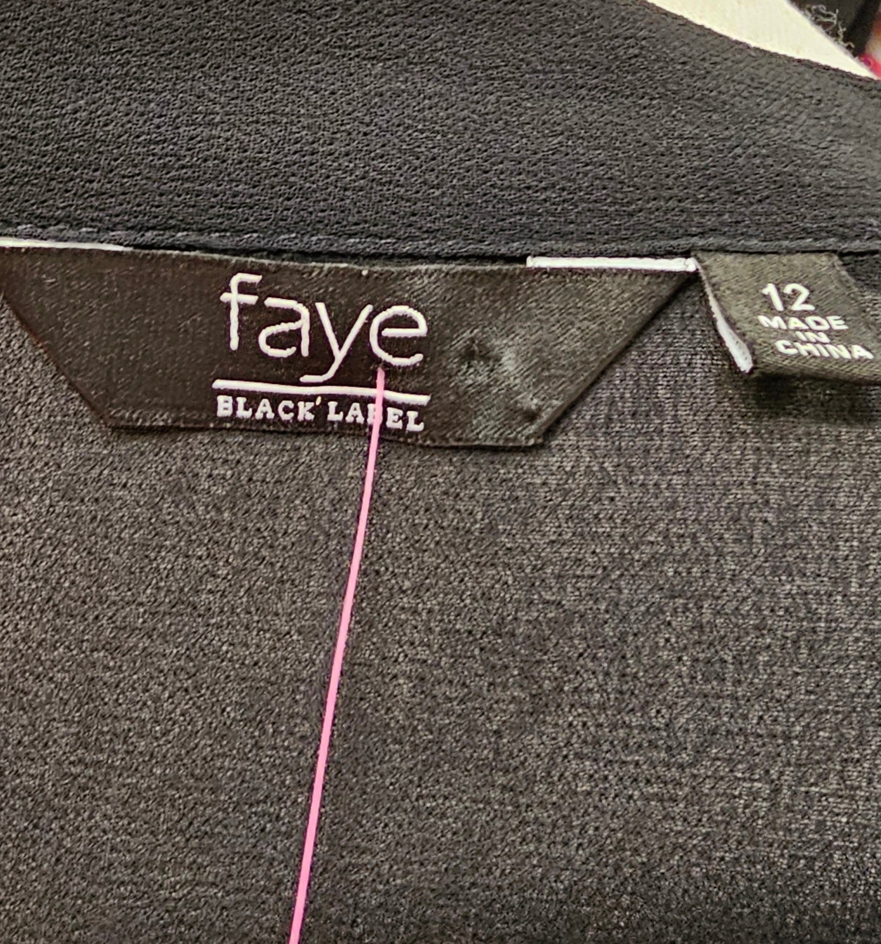 Faye black dress 100% Viscose - size 12 image 5