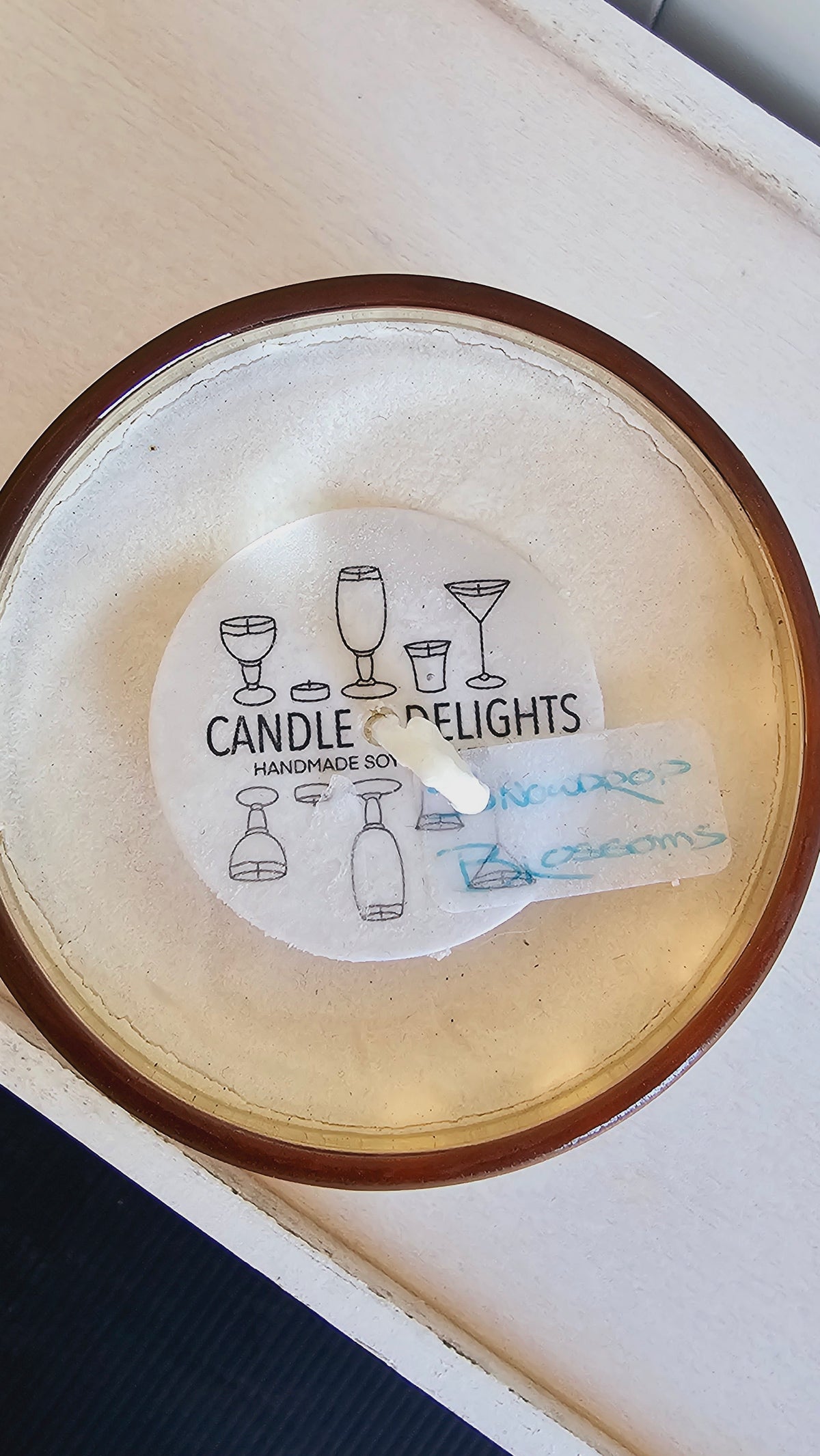Gold Glass Candle image 2