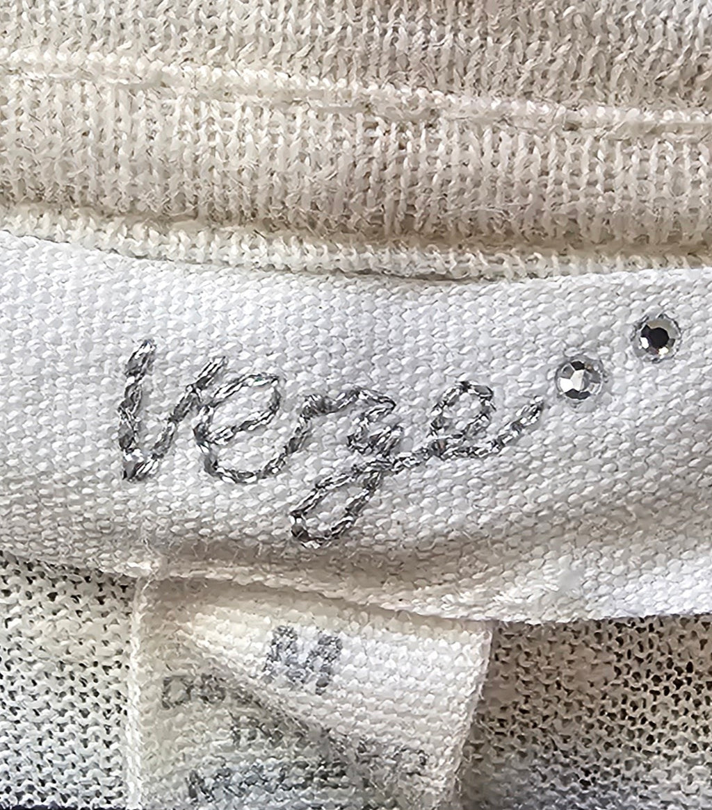 Verge Knitted Cream Long Sleeve Top - M image 3