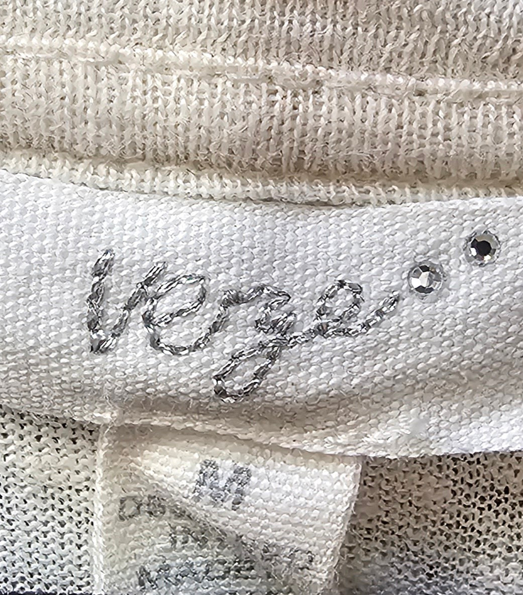 Verge Knitted Cream Long Sleeve Top - M image 3