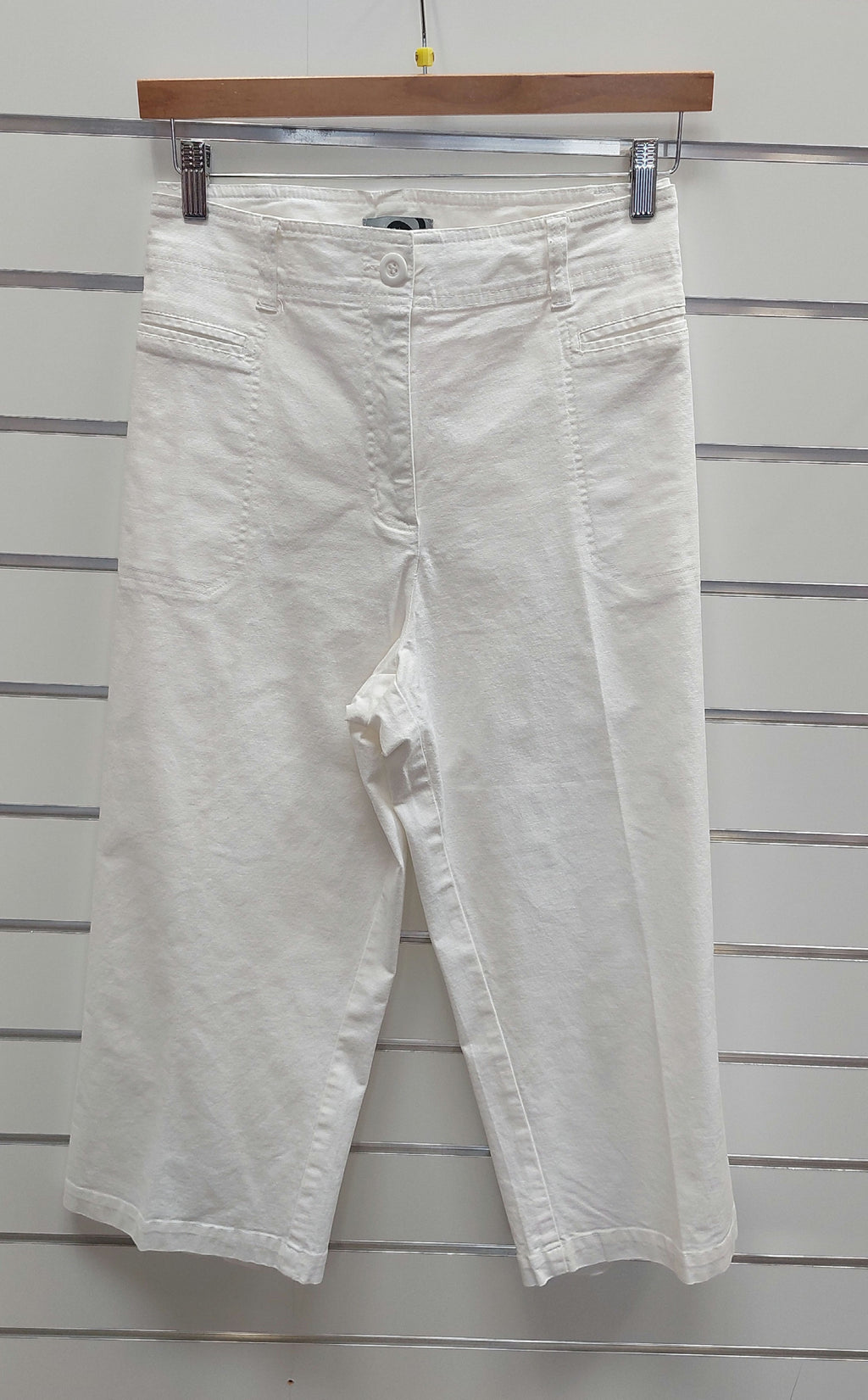 Assign 7/8 Wide Leg White Pants - 16 image 0