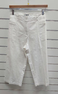 Assign 7/8 Wide Leg White Pants - 16 image 0
