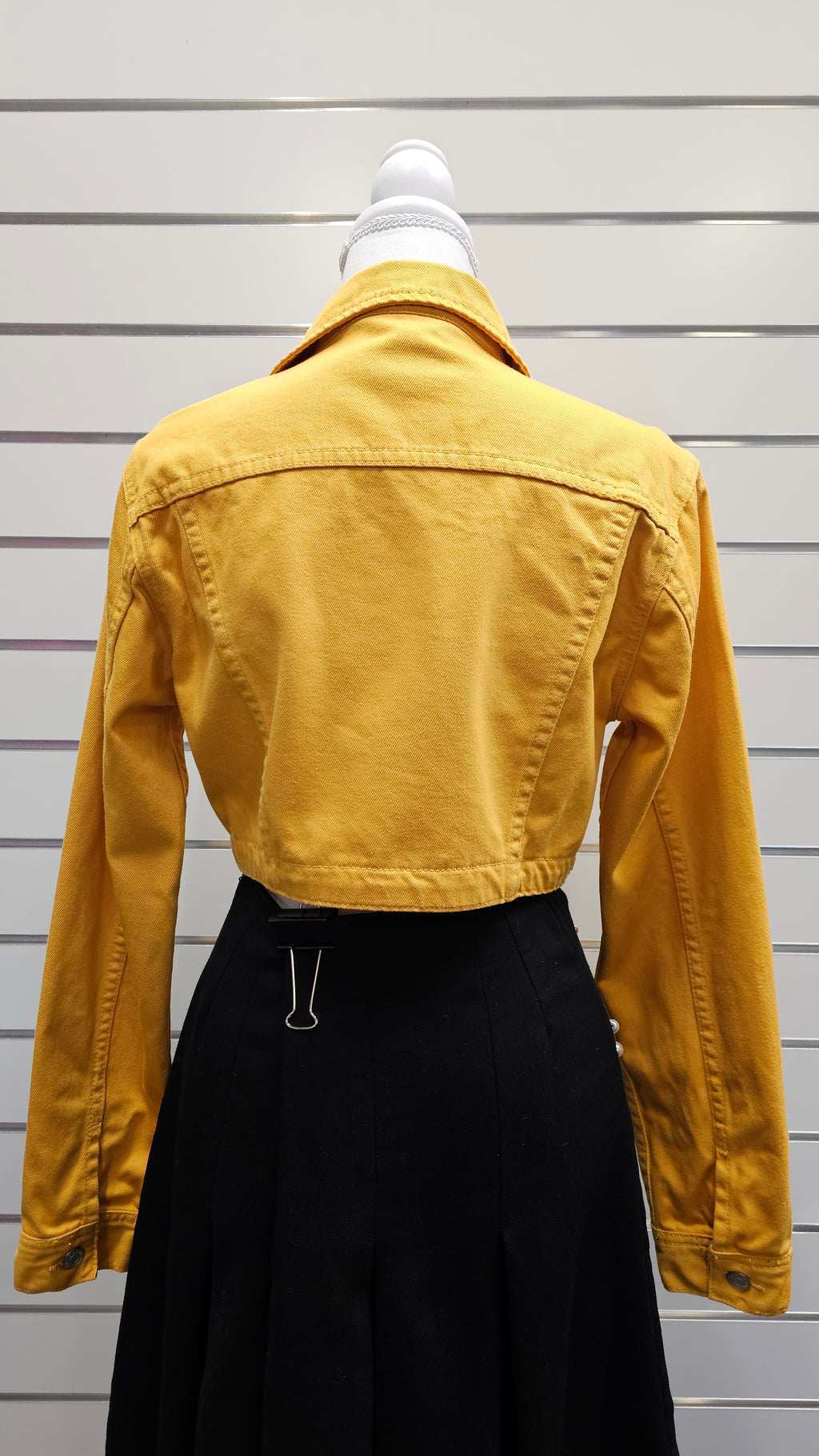 Glassons Mustard Cropped100% Cotton Jacket - 8 image 2