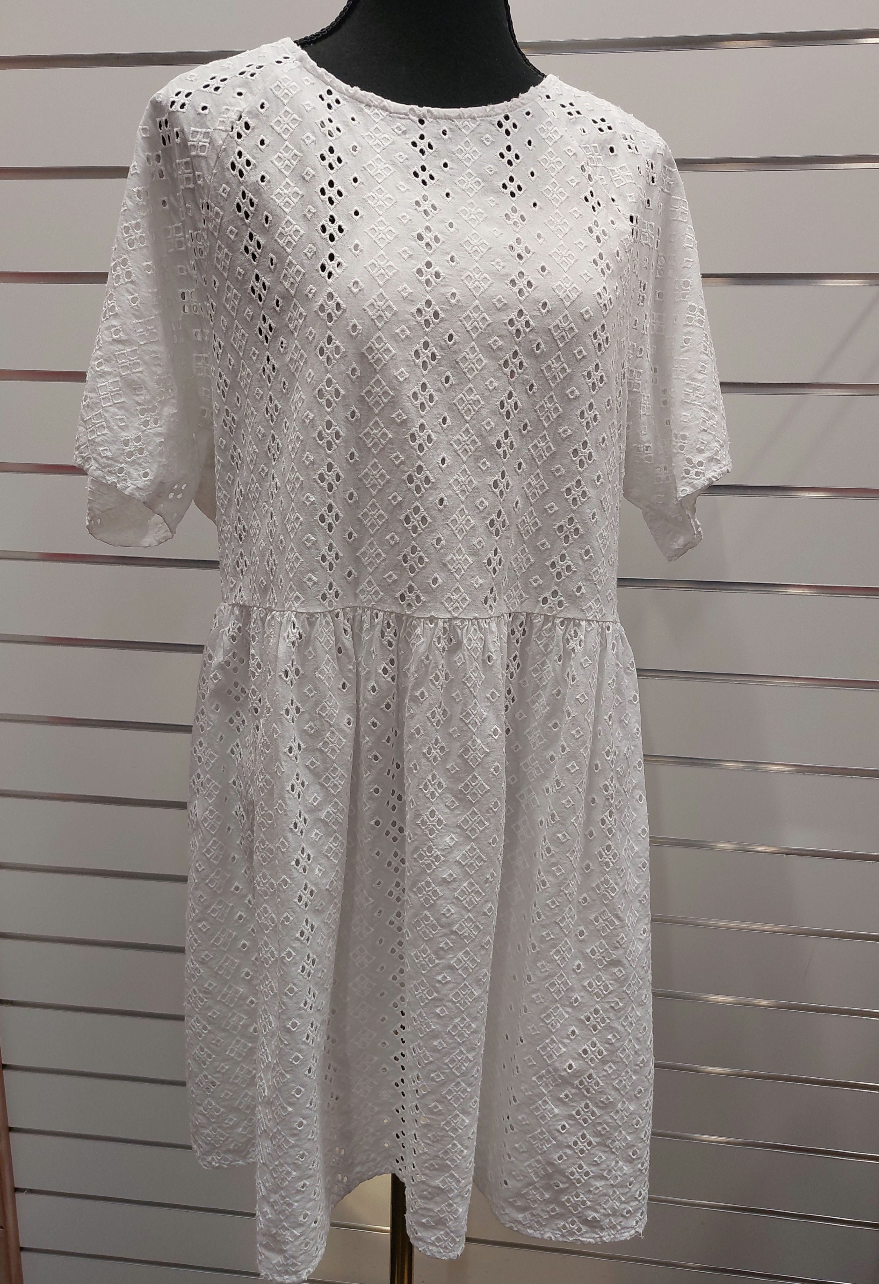 Zest White Embroidered Dress - 16 image 0