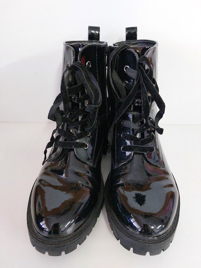 Taking Shape Patent Black Pleather Boots - 41 image 1