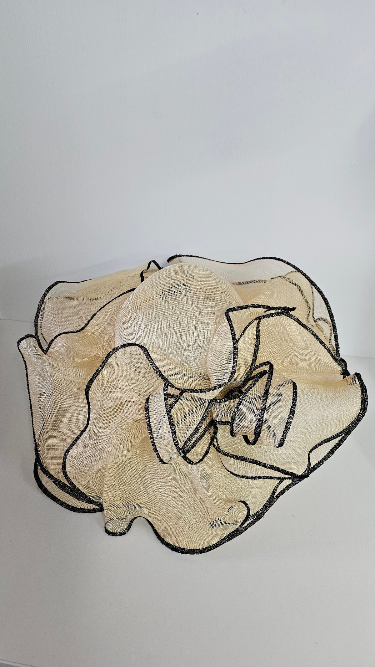Max Alexander Cream Hat With Black Edges image 0
