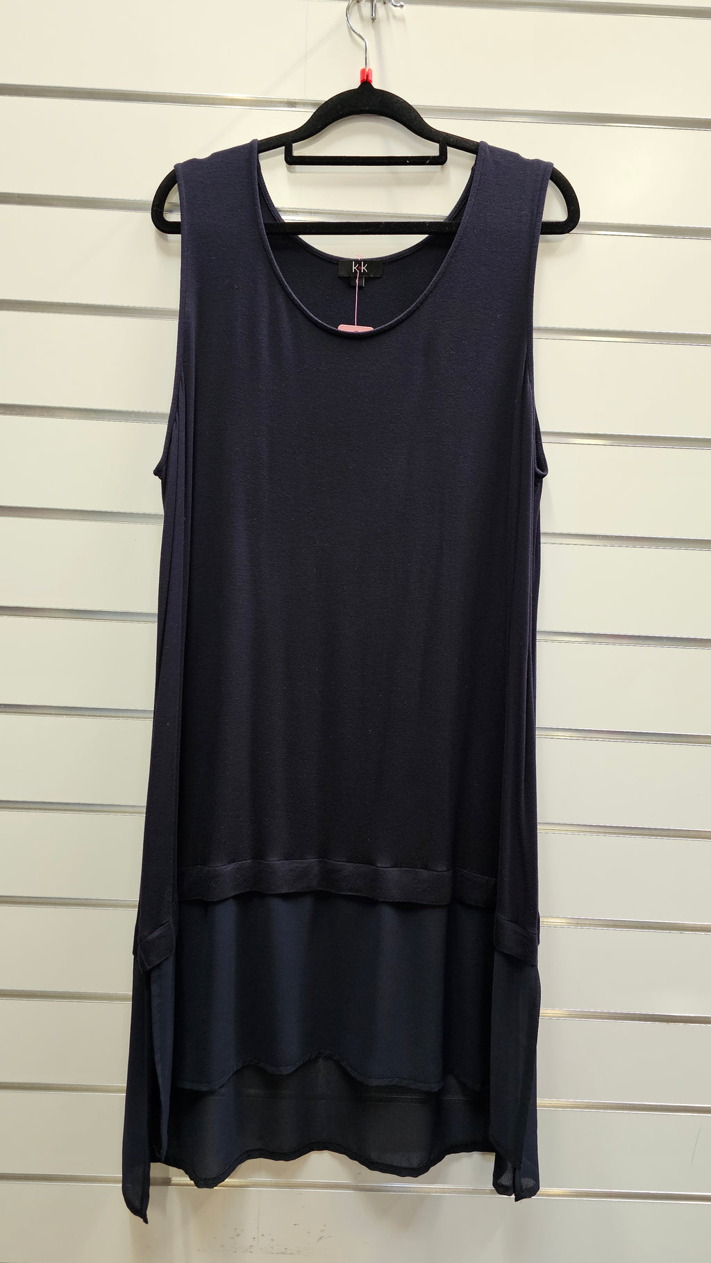 K+K Navy Sleeveless Tunic - L image 0
