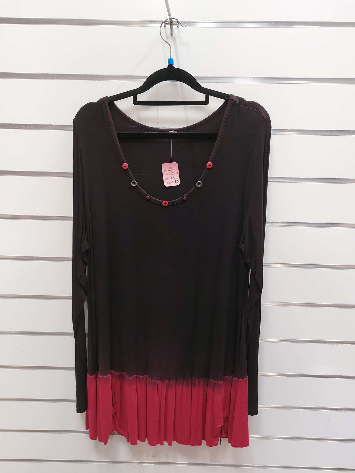 Tunic Top with Red Ombre - 2XL image 0