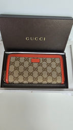 Gucci Brown And Orange Wallet image 1
