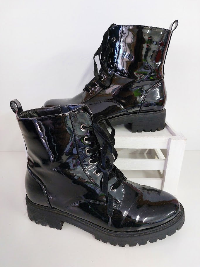 Taking Shape Patent Black Pleather Boots - 41 image 0