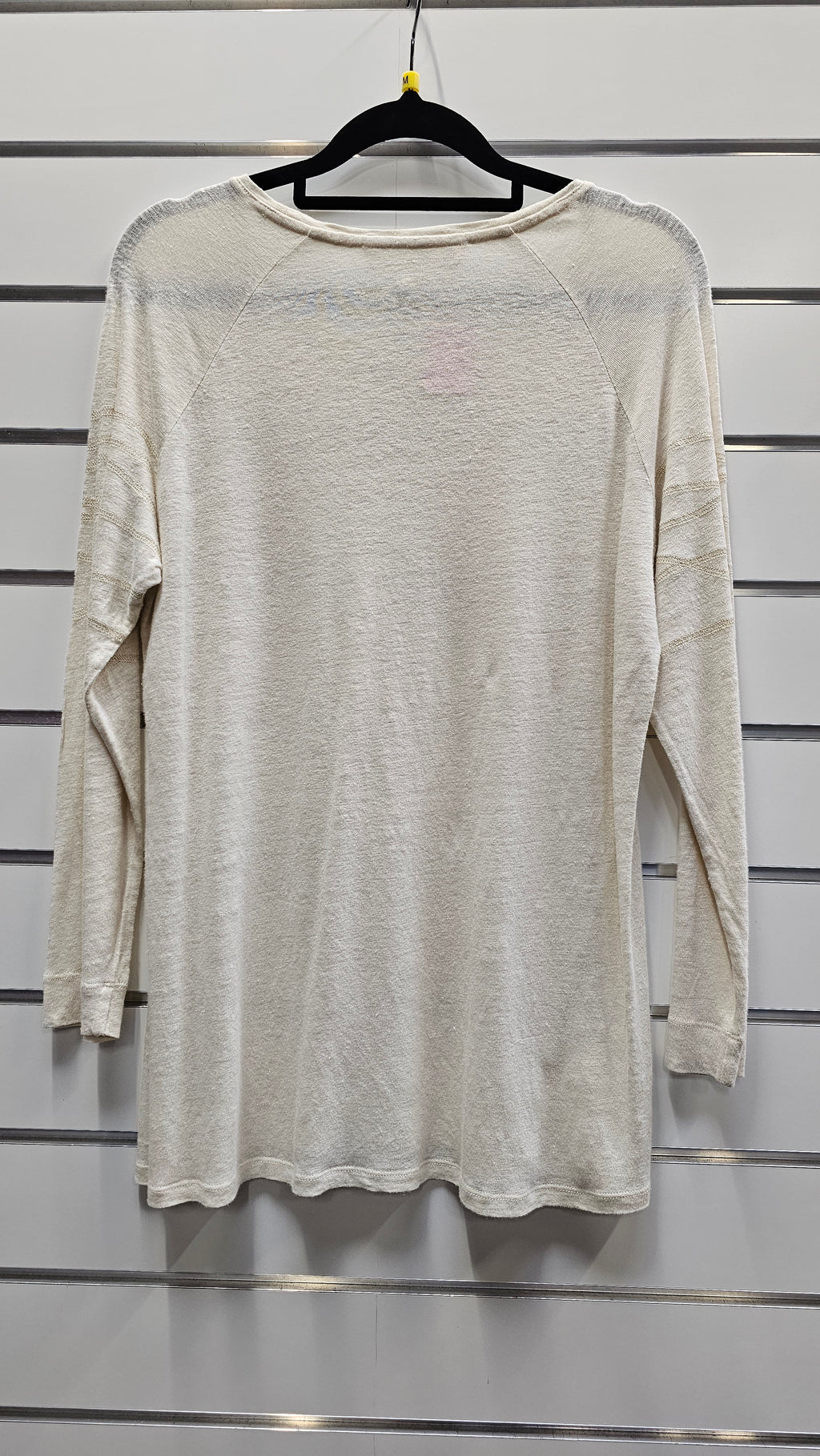 Verge Knitted Cream Long Sleeve Top - M image 1