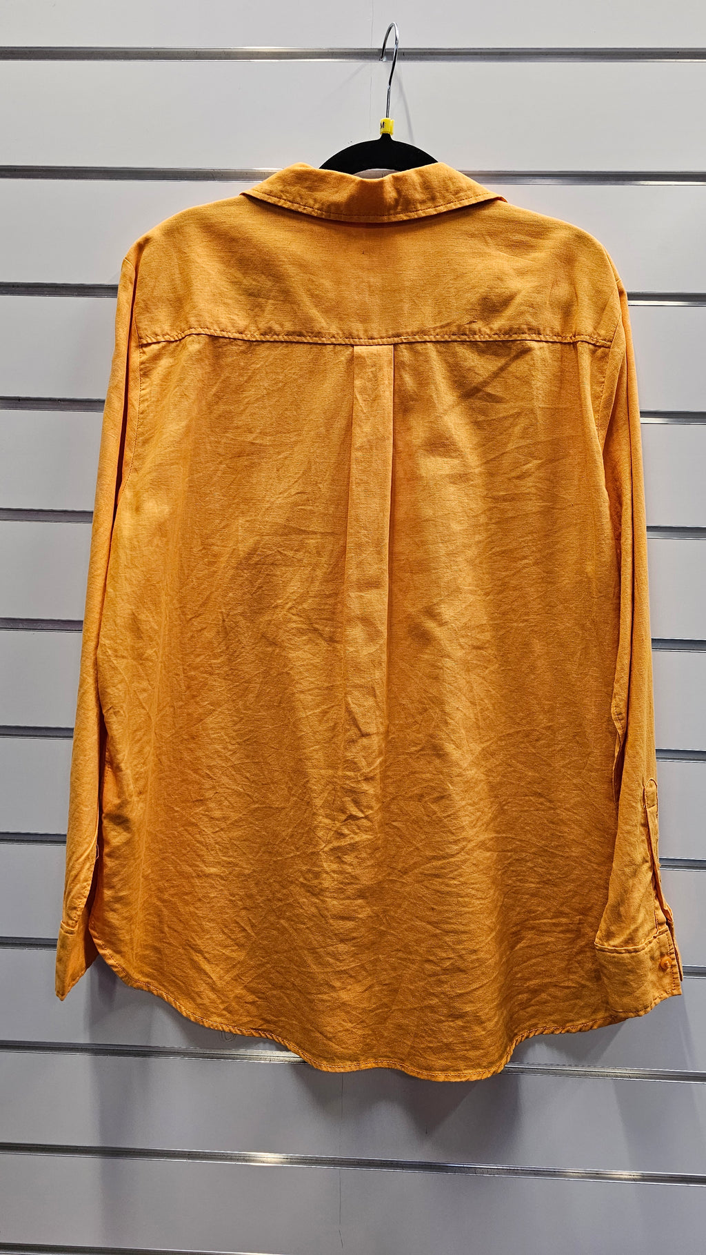 H&M Linen And Cotton Blend Yellow Shirt - M image 1
