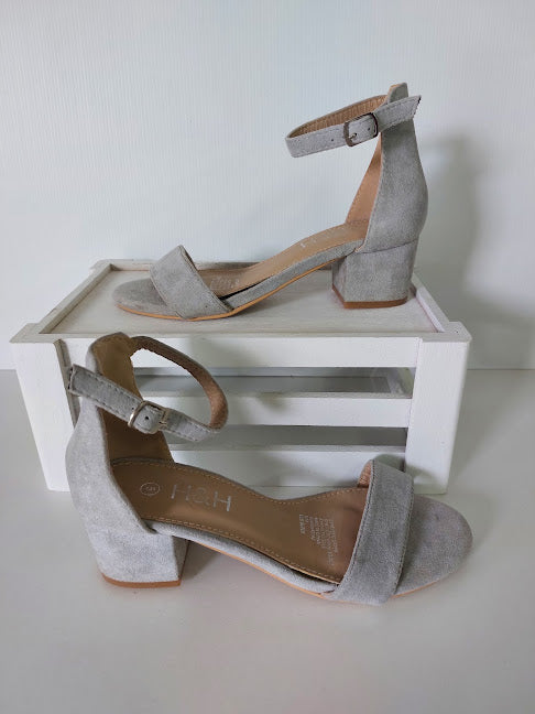 H&H Grey Suede Heels - 5 image 0