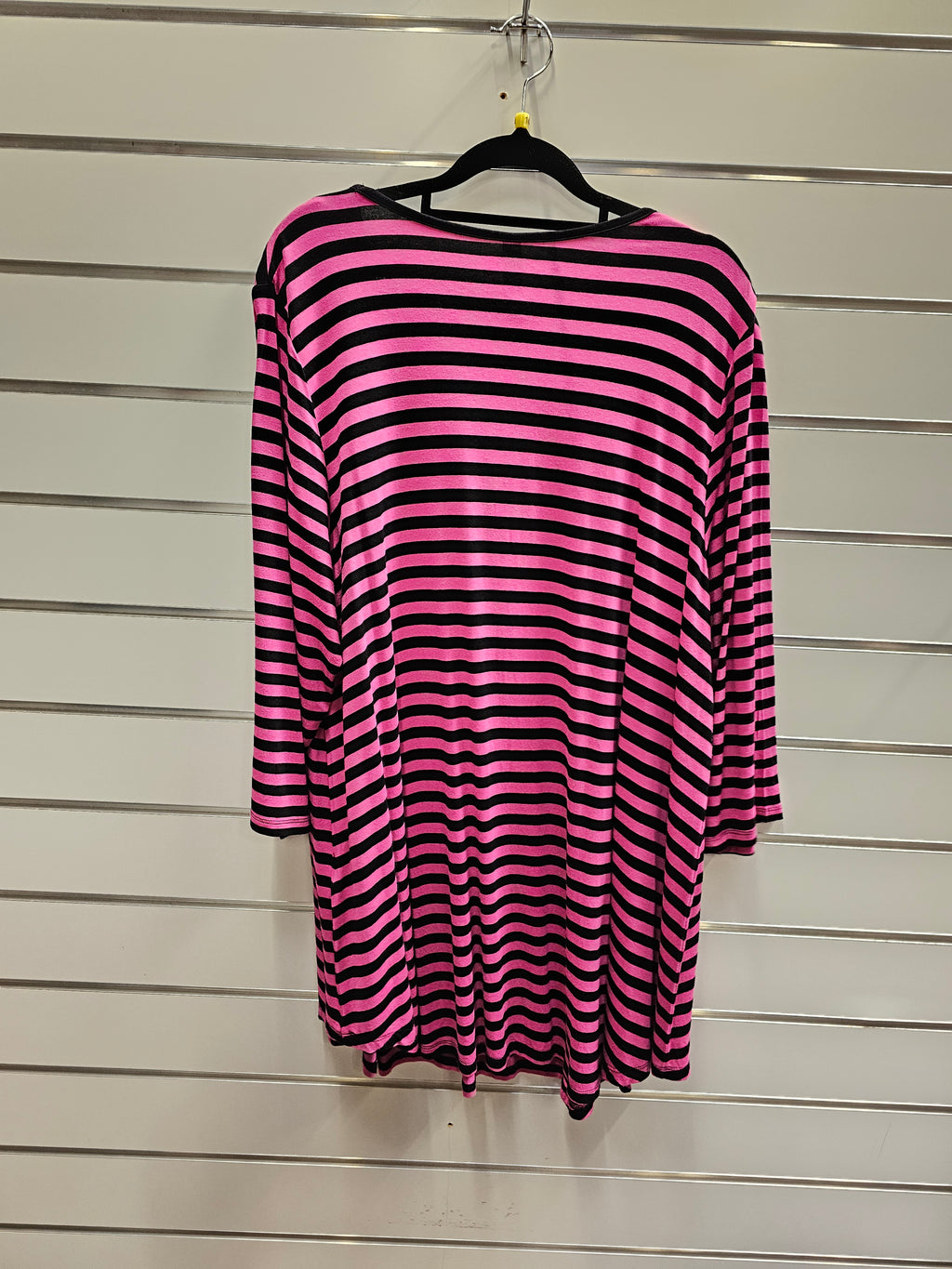 Taking Shape Pink/Black Stripe Top - 16 image 1