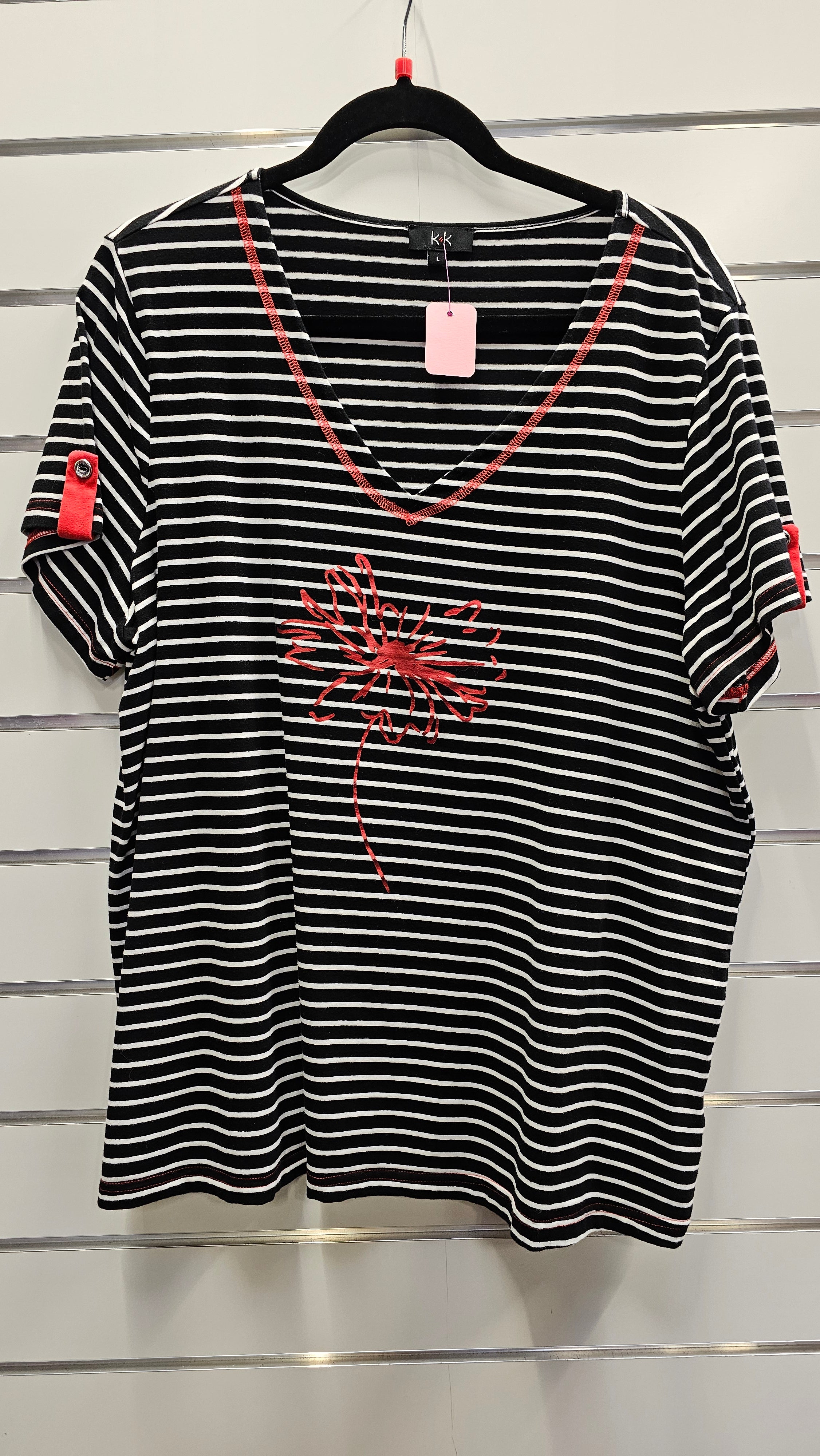 K+K Black And White Tunic - L image 0