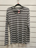 Grey Stripe Jumper - L image 0