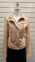 Zara Woman Genuine Leather Dusky Pink Jacket - M image 0