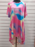 Yellow, Pink & Blue Dress - XL image 0