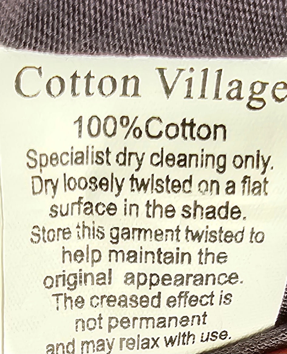 Cotton Village Grey 100% Cotton Layered Dress - M/L image 5