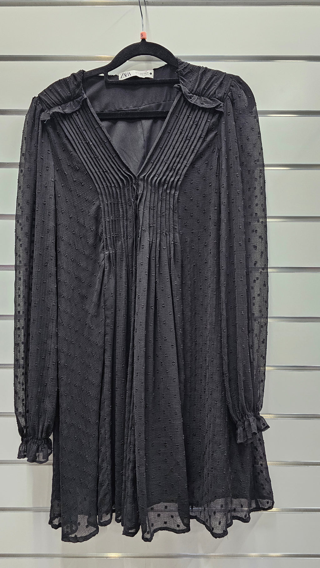 Zara Long Sleeve Black Dress - S image 0