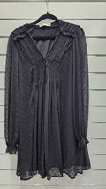 Zara Long Sleeve Black Dress - S image 0