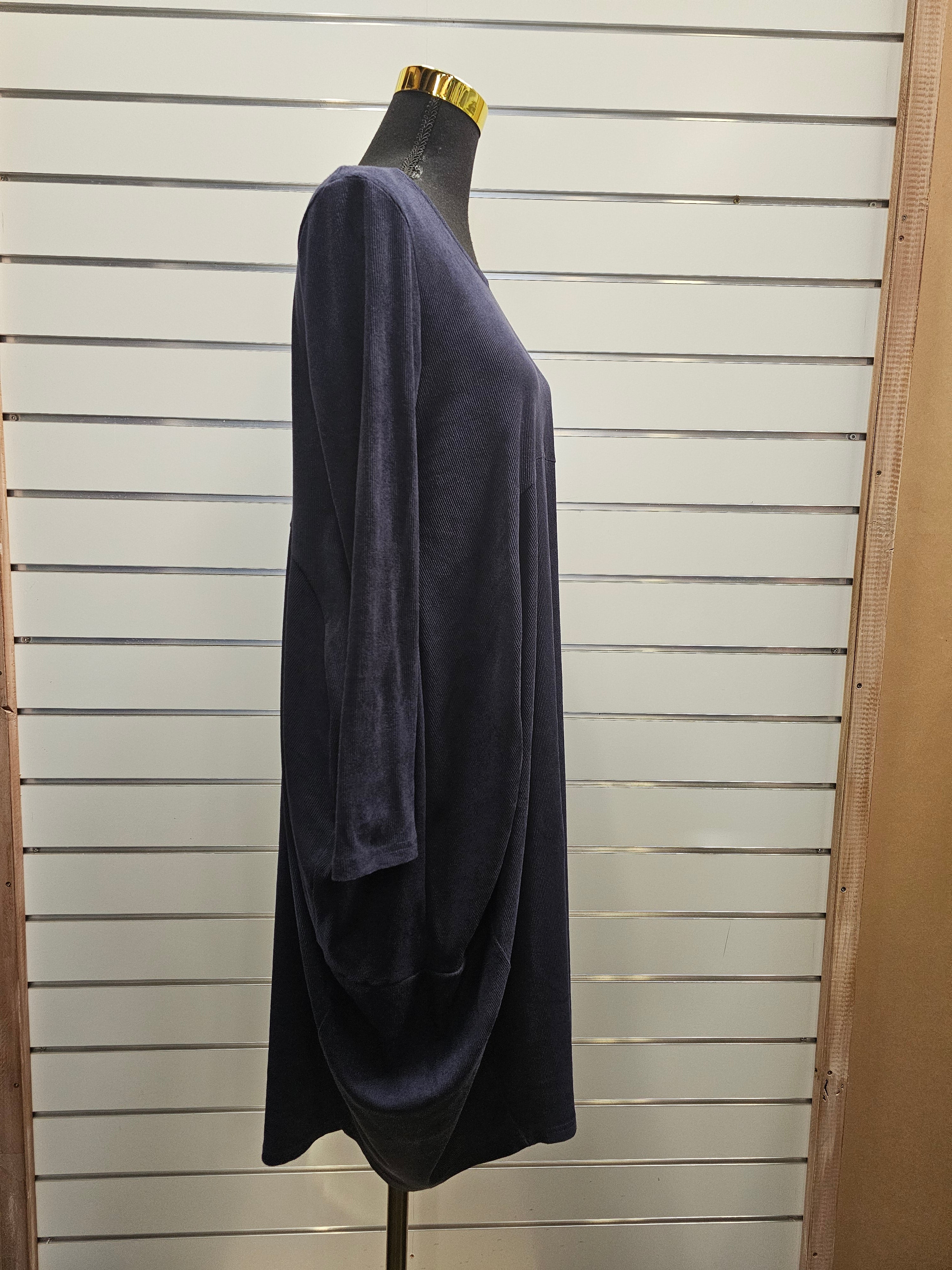 Black Stone Corduroy Dress - 8 image 3
