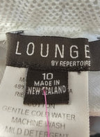 Lounge White Drop Crotch Pants - 10 image 2