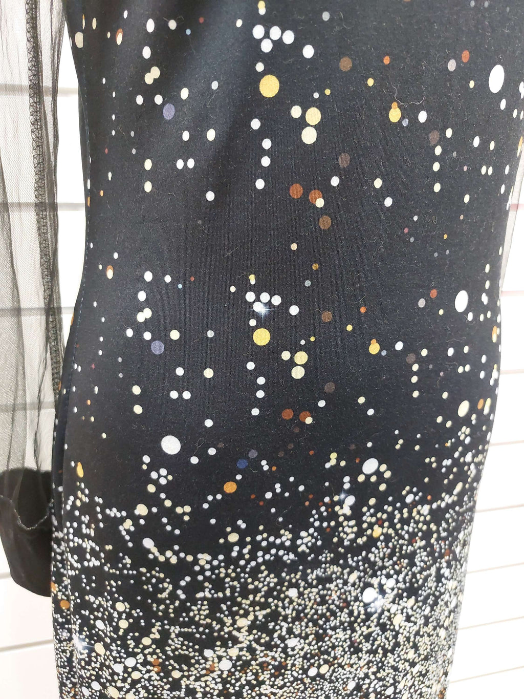 Black & Yellow Spotty Dress - M image 2