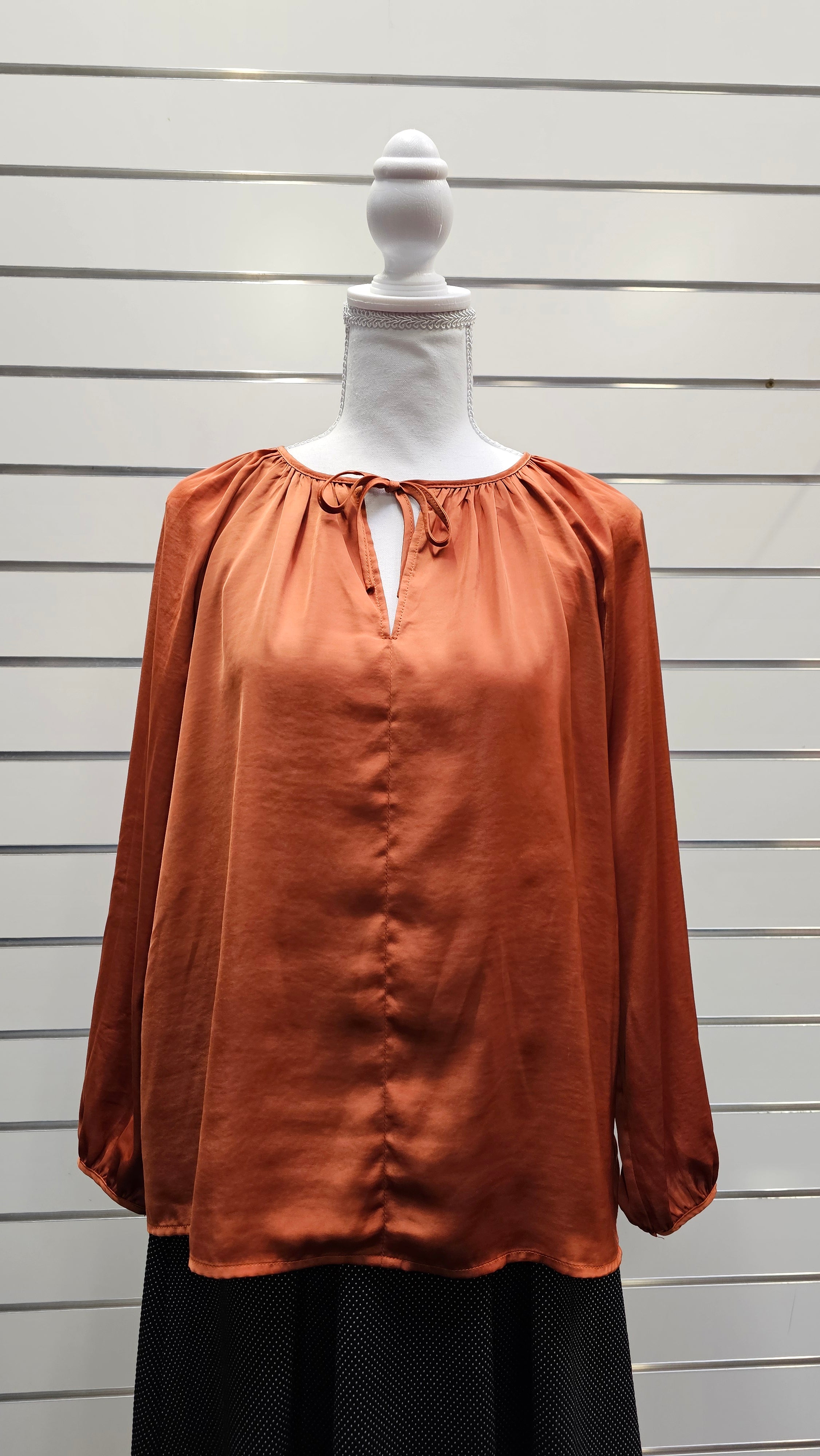 H&M Rusty Orange Blouse - 14 image 1