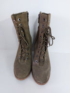 MIA Olive Green Suede Lace Up Boots - 40 image 1