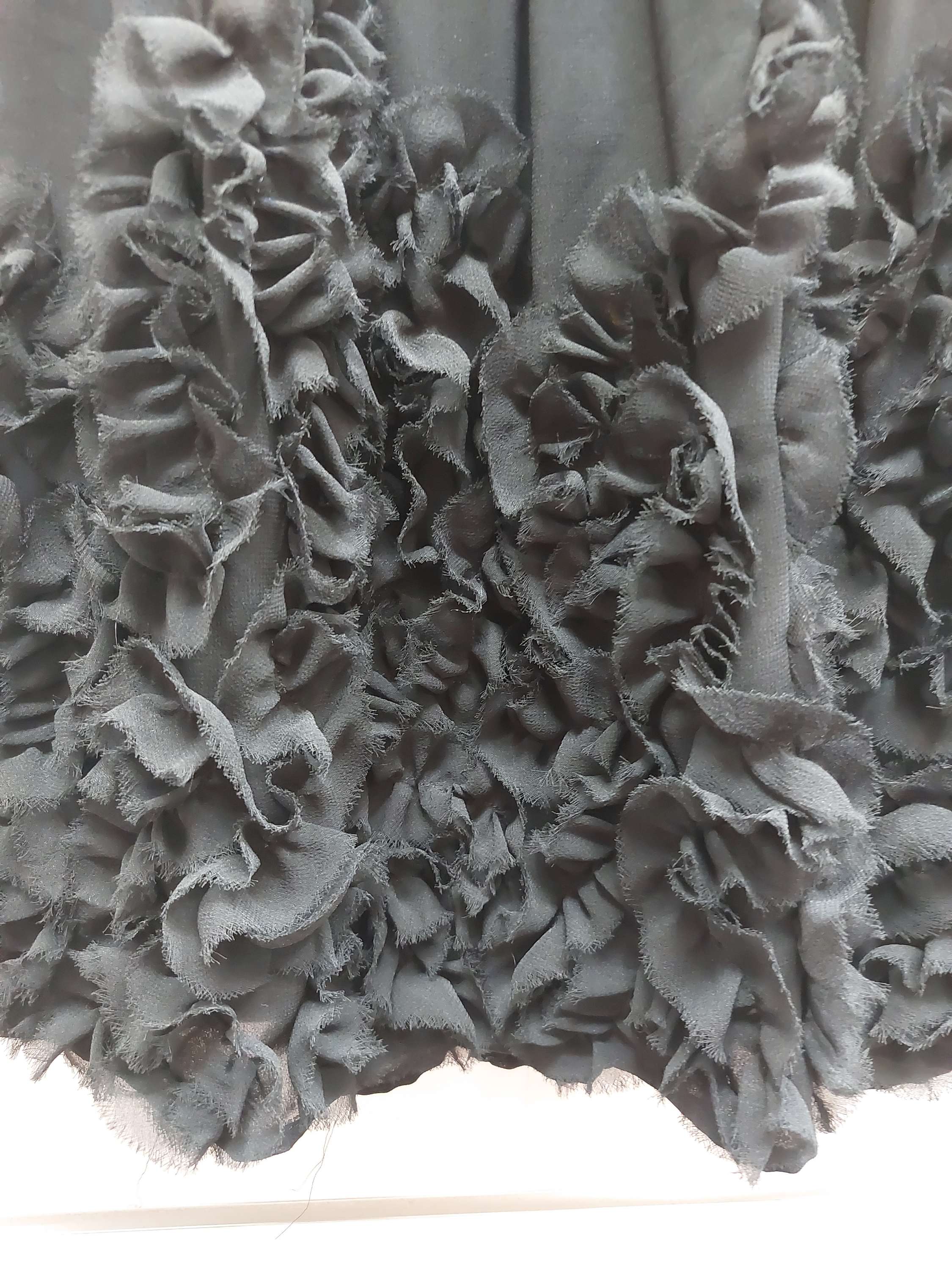 Chiffon Black Mini Dress - 8 image 1