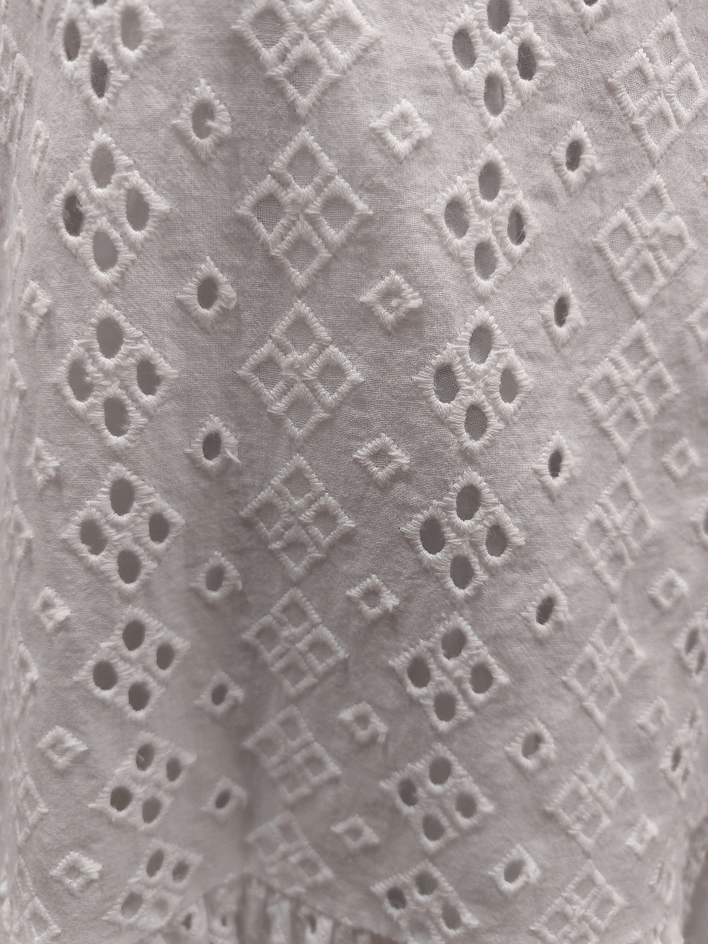Zest White Embroidered Dress - 16 image 1