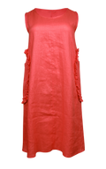 Curate Sleeveless 100% Linen Midi Dress - XL image 0