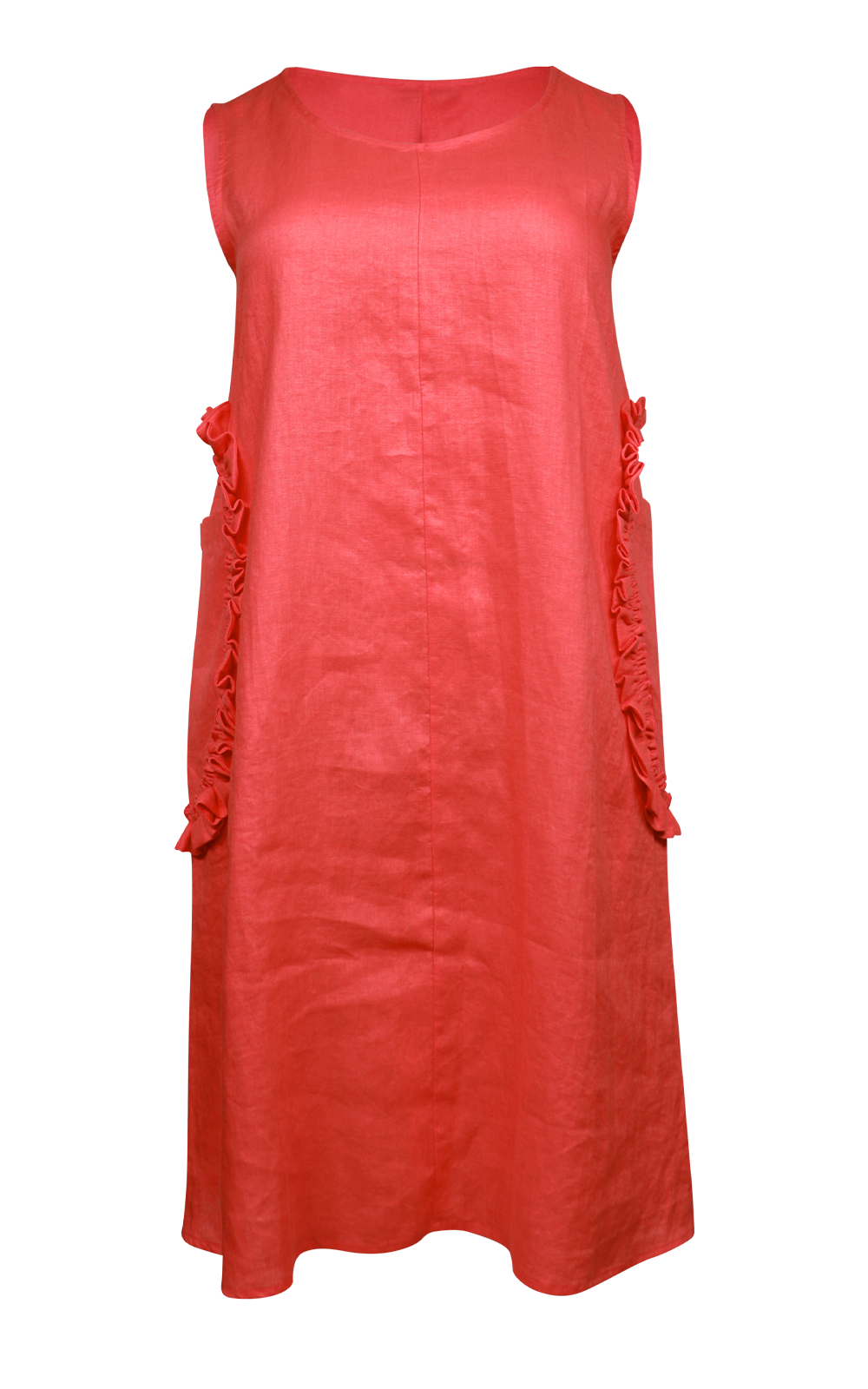 Curate Sleeveless 100% Linen Midi Dress - XL image 0