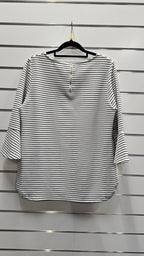 Whistle Black And White Striped Tunic - M image 1
