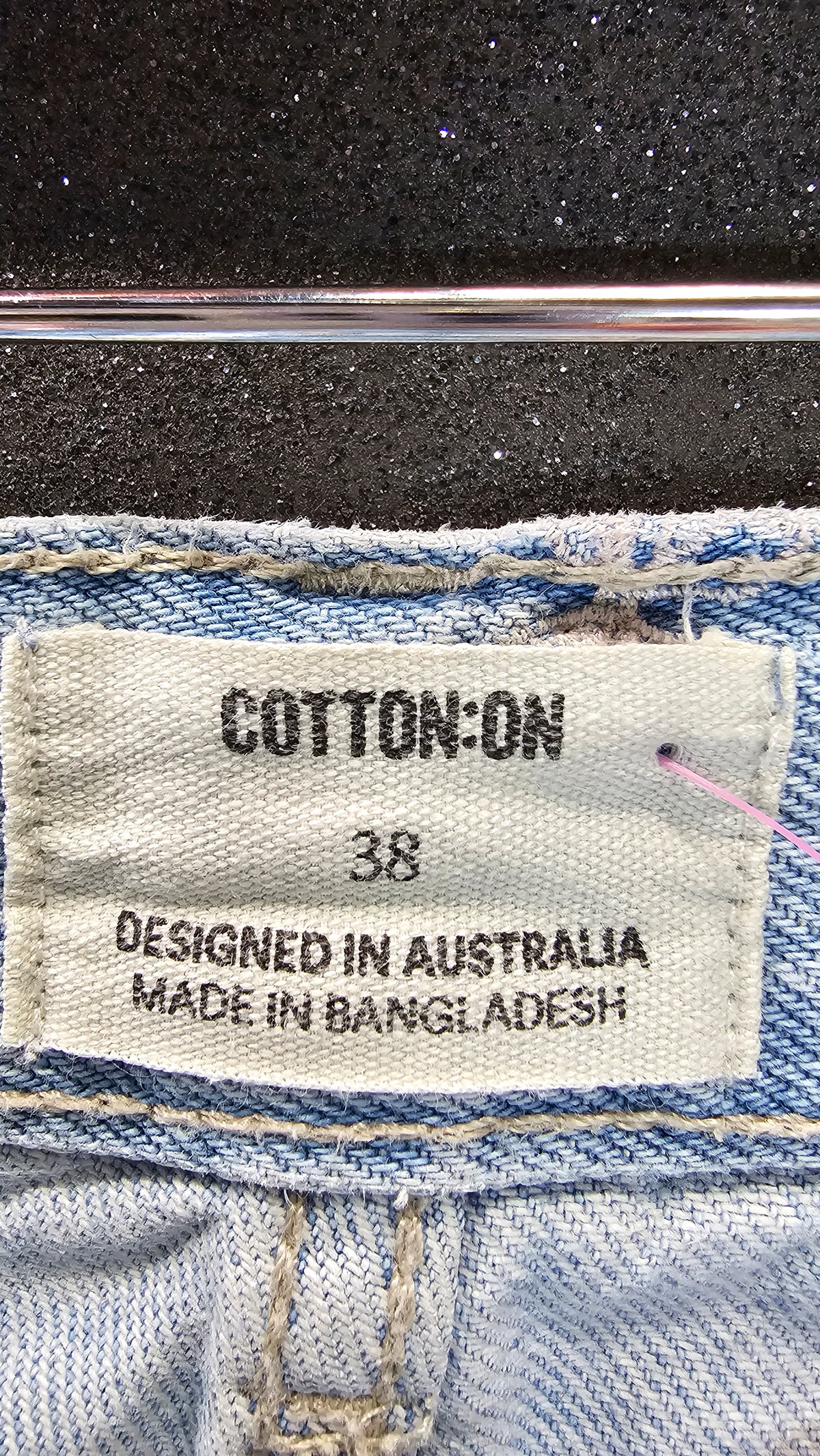 Cotton On Light Wash Bow Detail Jeans - 38