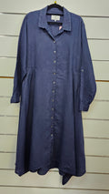 Jigsaw long sleeve linen dress 16