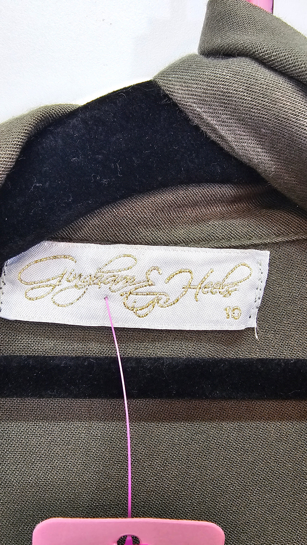 Khaki cardigan / dress 10