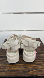Rollie Cream/Beige Leather Platform Sandals - 40