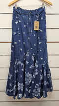 Soolinen denim maxi skirt