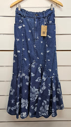 Soolinen denim maxi skirt