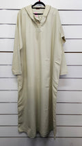 Romance, Cream, Long Sleeve Maxi Hooded Dress - Size 58