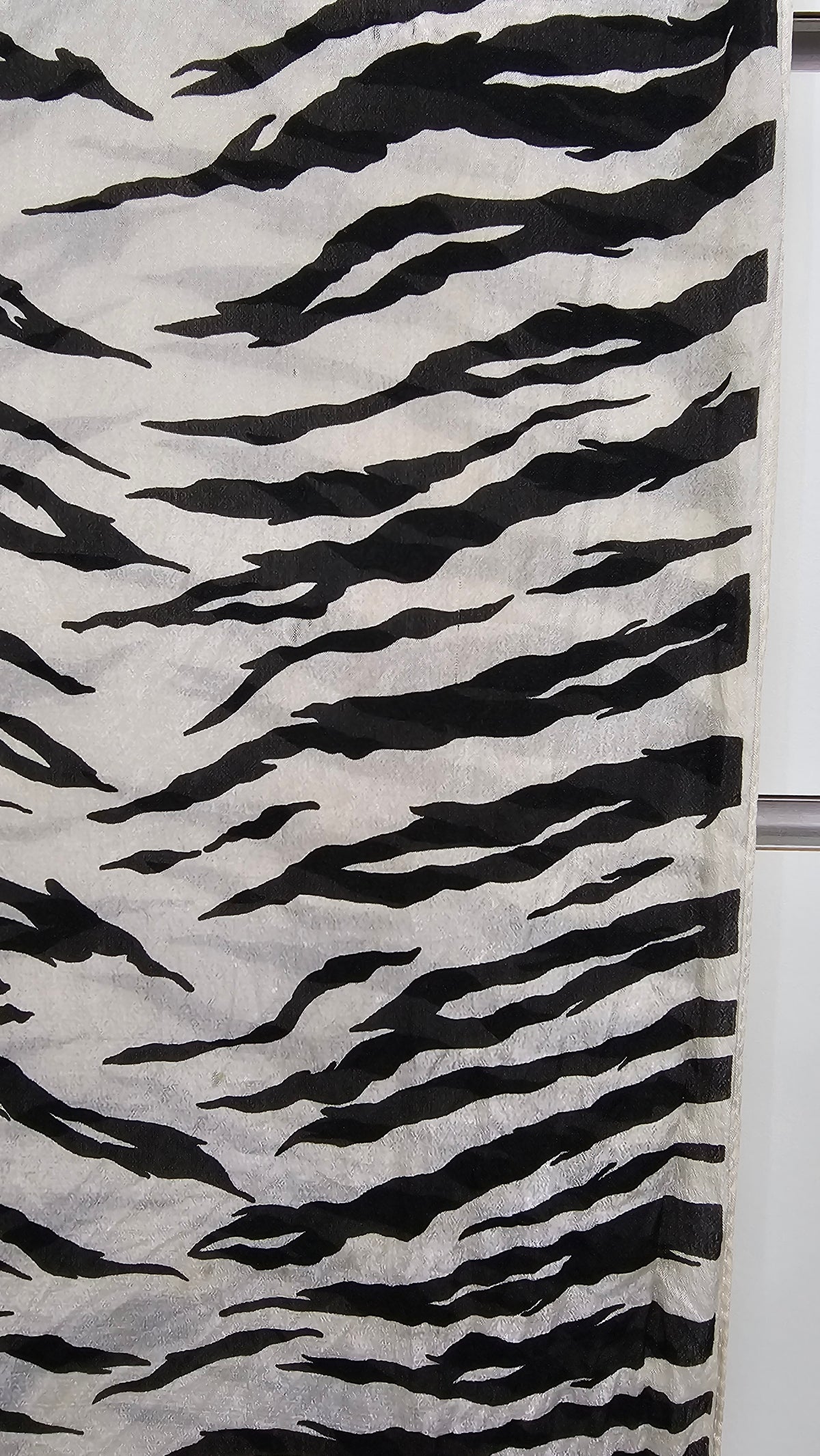 Zebra Print, Chiffon Scarf