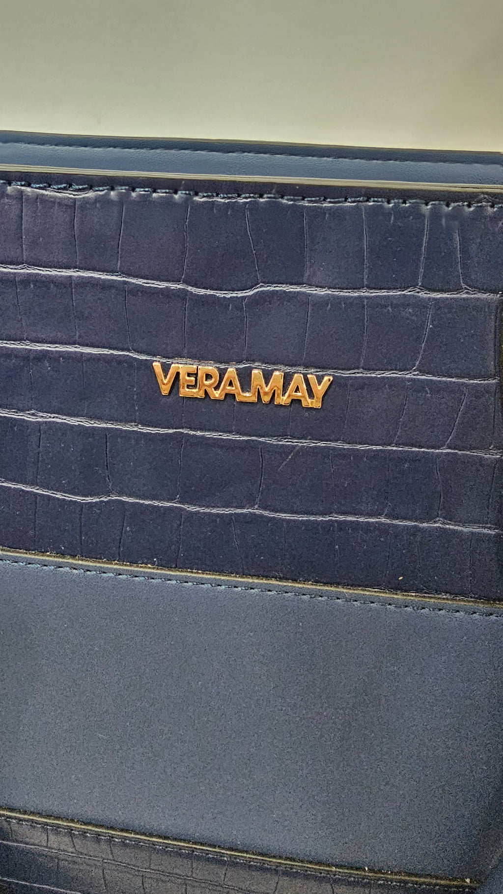 Vera May navy blue handbag