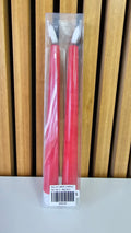 Bullet wick candle red set of 2