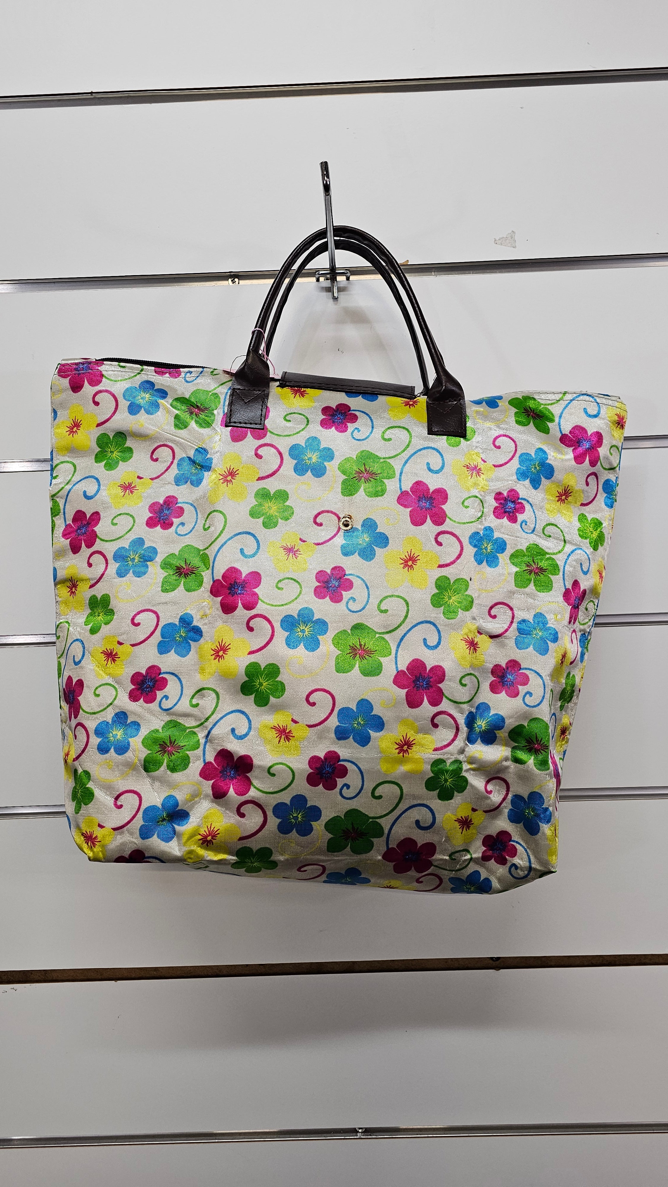 Floral shopping bag