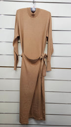 Mineral knitted long sleeve dress S