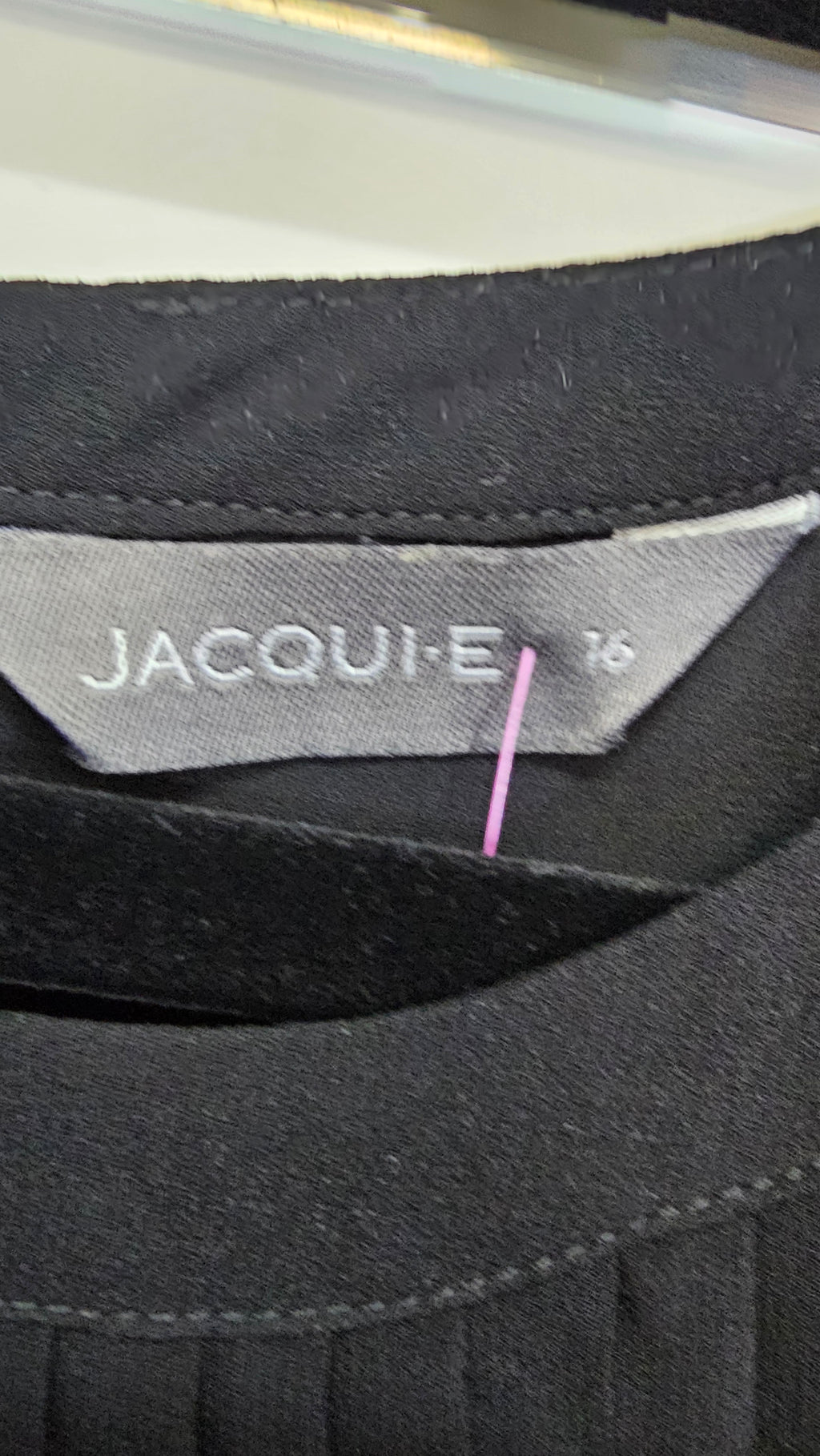 Jacqui-E black blouse 16