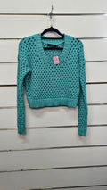 Glassons Turquoise Knitted Jersey - S