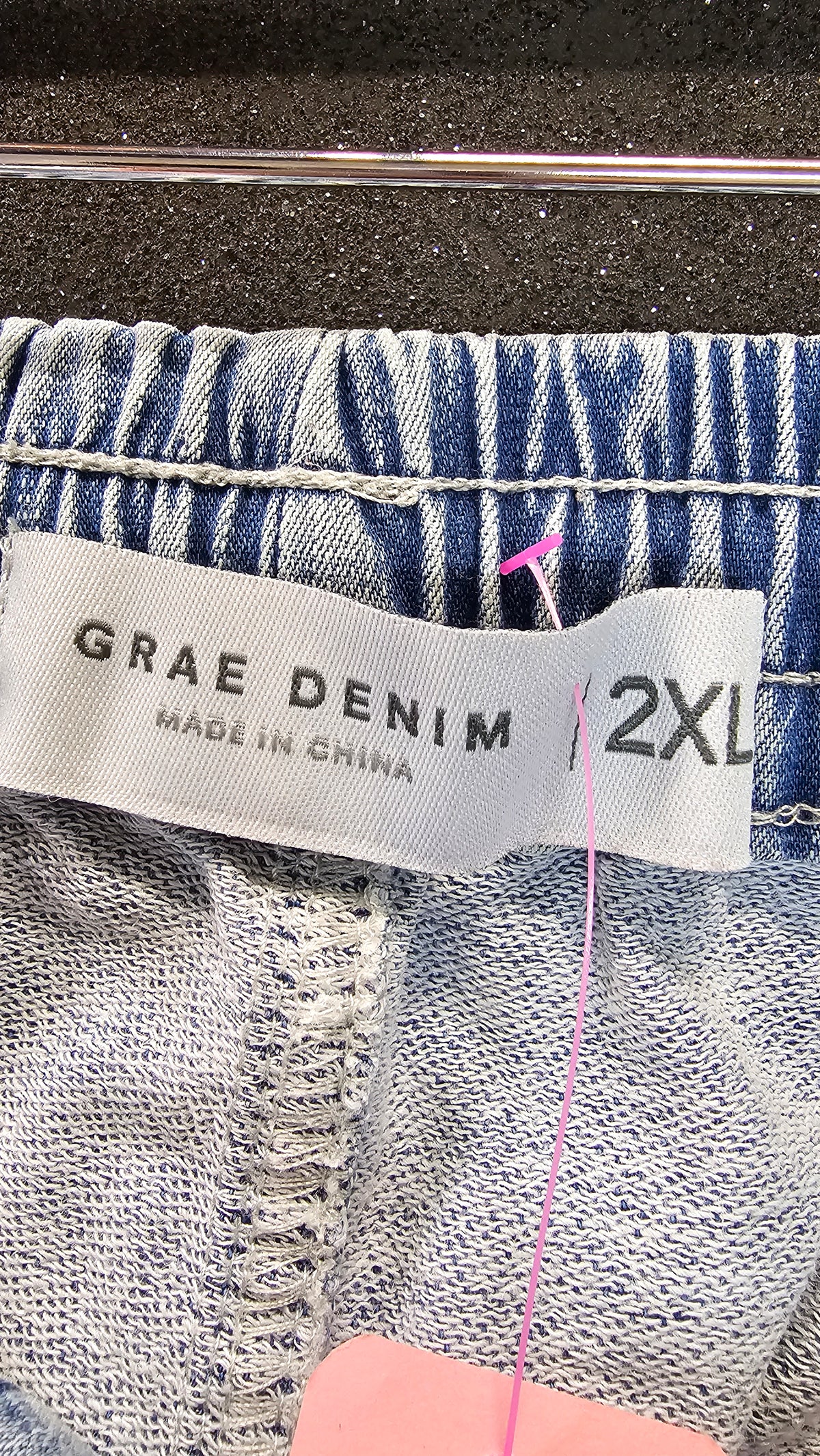 Grae Denim Light Wash Wide Leg 3/4 Jeans - 2XL